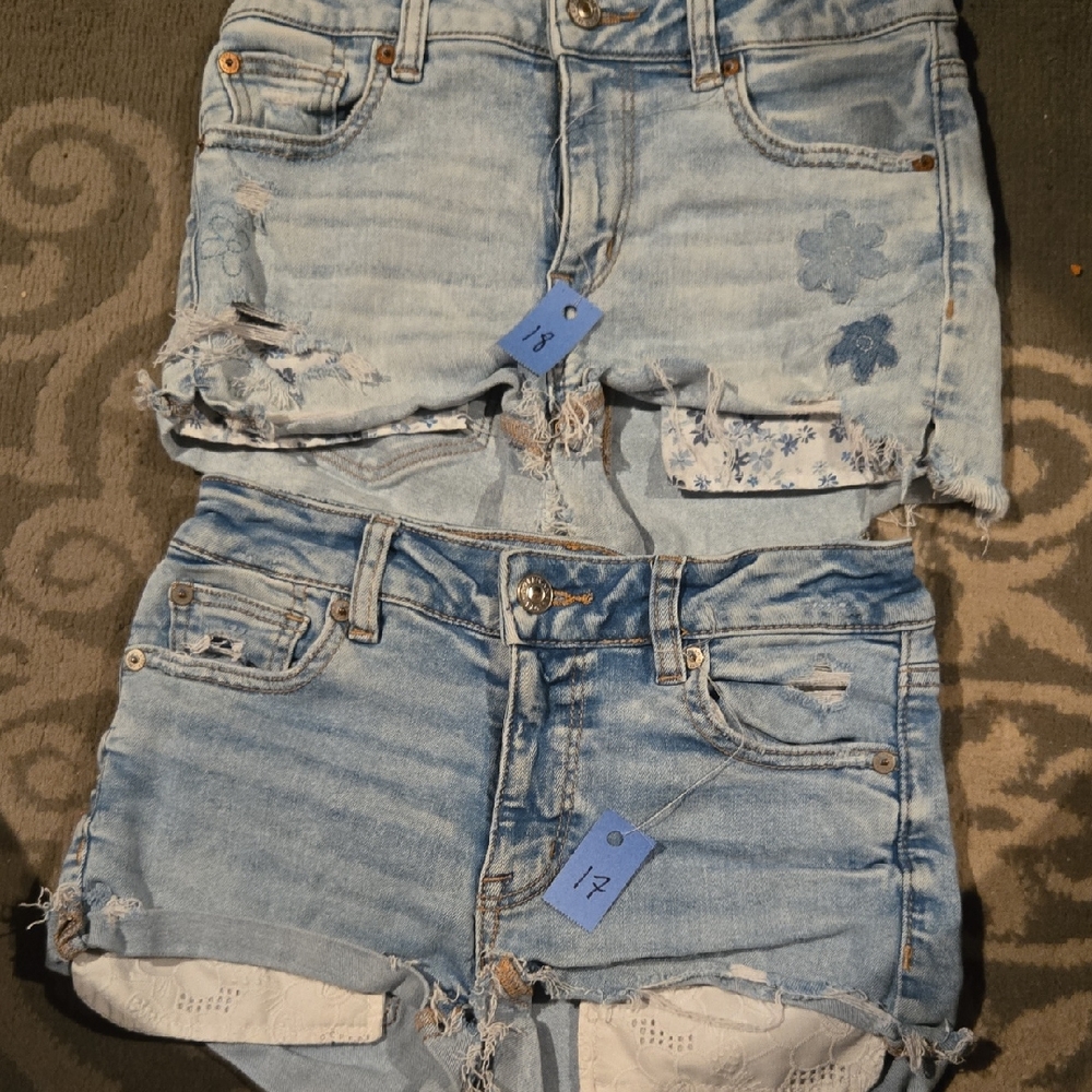 American Eagle Outfitters Light Blue Jean Shorts